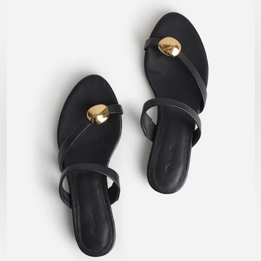 Madewell The Mila Organic Hardware Thong Slide Sandal